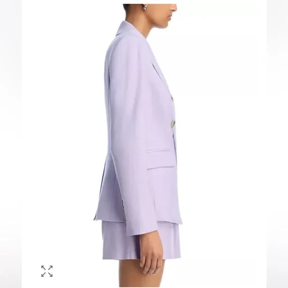 Veronica Beard New Miller Dickey Blazer in Soft Lilac Size 14 - Picture 5 of 8
